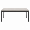 Metal Outdoor Dining Table Rectangular 180x90x75 cm Light Grey