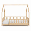 Wooden House Frame Toddler Bed Solid Pine 146cm x 76cm x 130cm