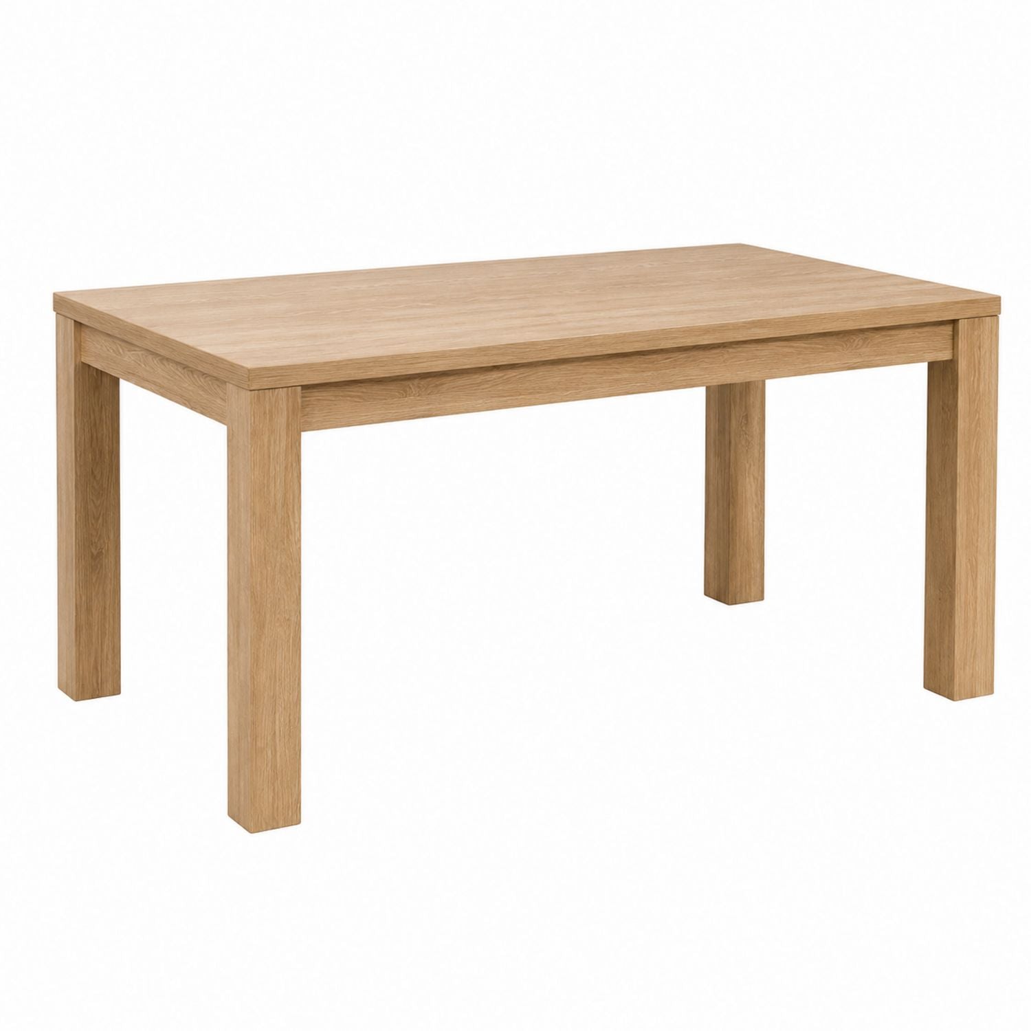 Rectangular Oak Veneer Dining Table 150x90x75 cm